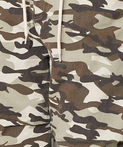 一洗迷彩圖案褲子/迷彩寬鬆褲