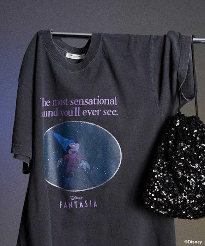 【迪士尼幻想曲】箔前印花T恤