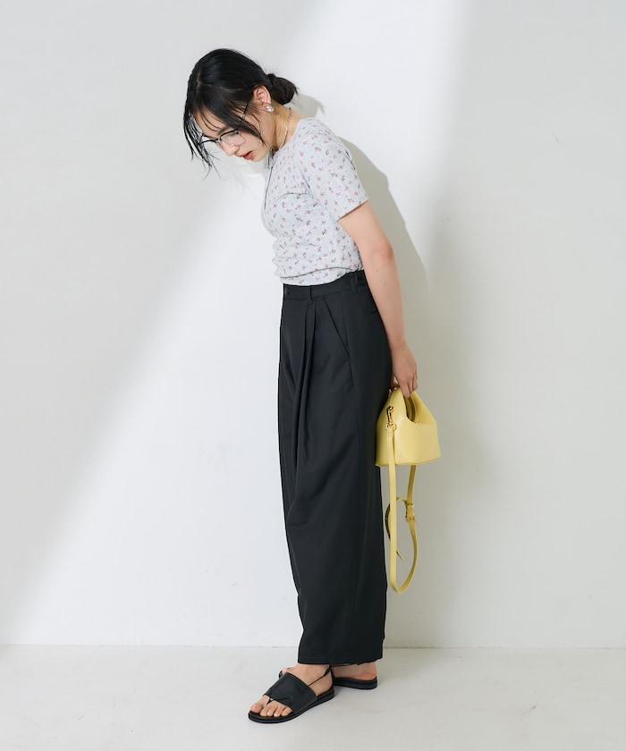 花紋針刺織物亨利T恤