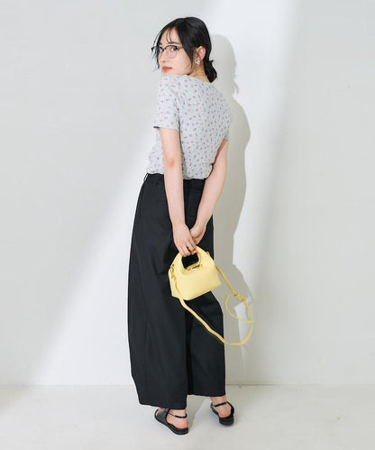 花紋針刺織物亨利T恤