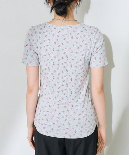 花紋針刺織物亨利T恤