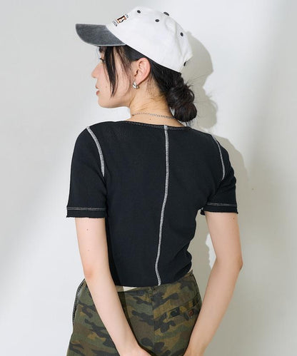 網眼短袖上衣
