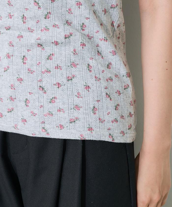 花紋針刺織物亨利T恤