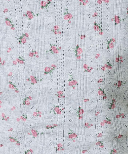 花紋針刺織物亨利T恤