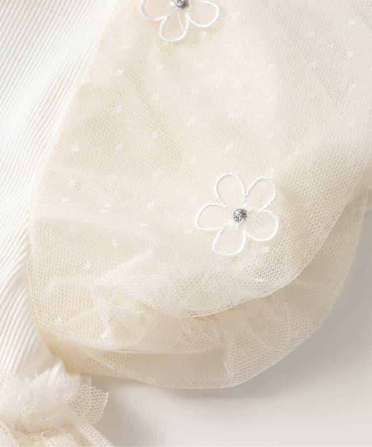 【連衣裙】花朵蕾絲拼接連衣裙