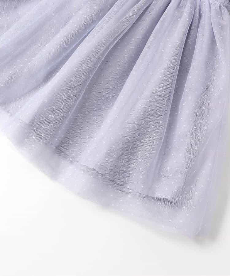 【連衣裙】花朵蕾絲拼接連衣裙
