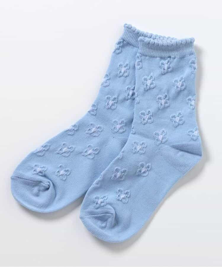 波點花卉提花襪