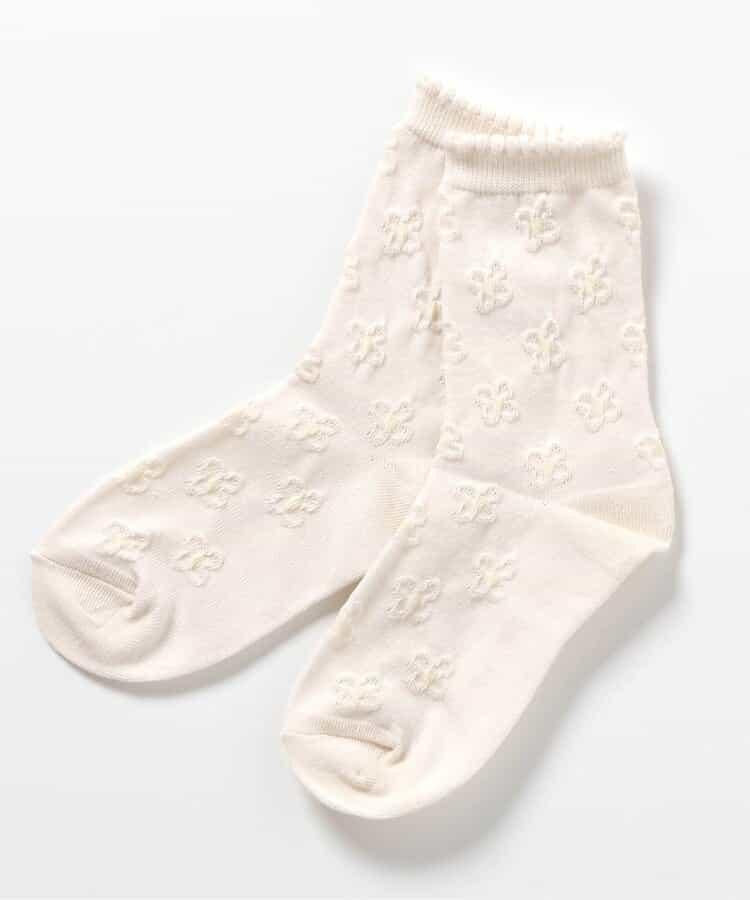 波點花卉提花襪