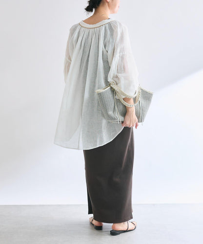 【à Nice （尼斯風）】珠片刺繡襯衫/5月下旬發貨預定