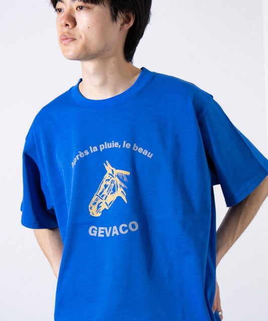 【GEVACO/ゲバコ】圖案 短袖印花 圓領T恤