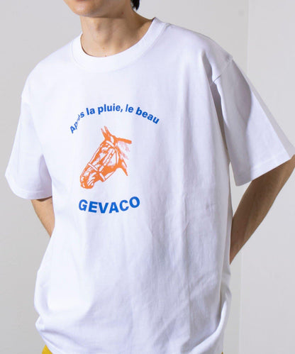【GEVACO/ゲバコ】圖案 短袖印花 圓領T恤