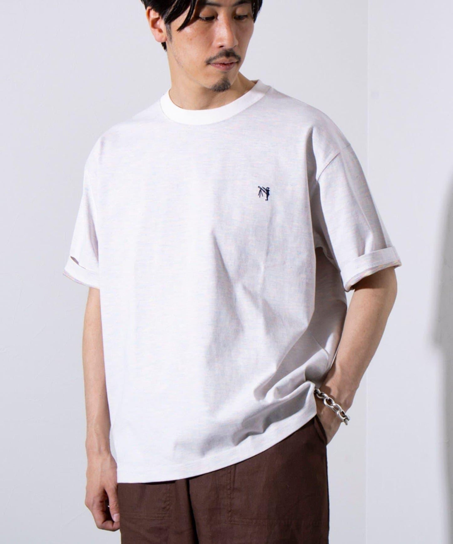 【GLOSTER】BOY BACK FANCY 內襯配色 短袖T