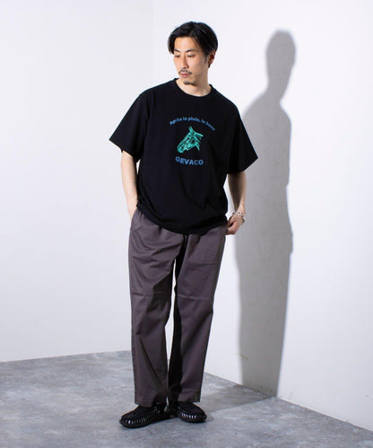 【GEVACO/ゲバコ】圖案 短袖印花 圓領T恤