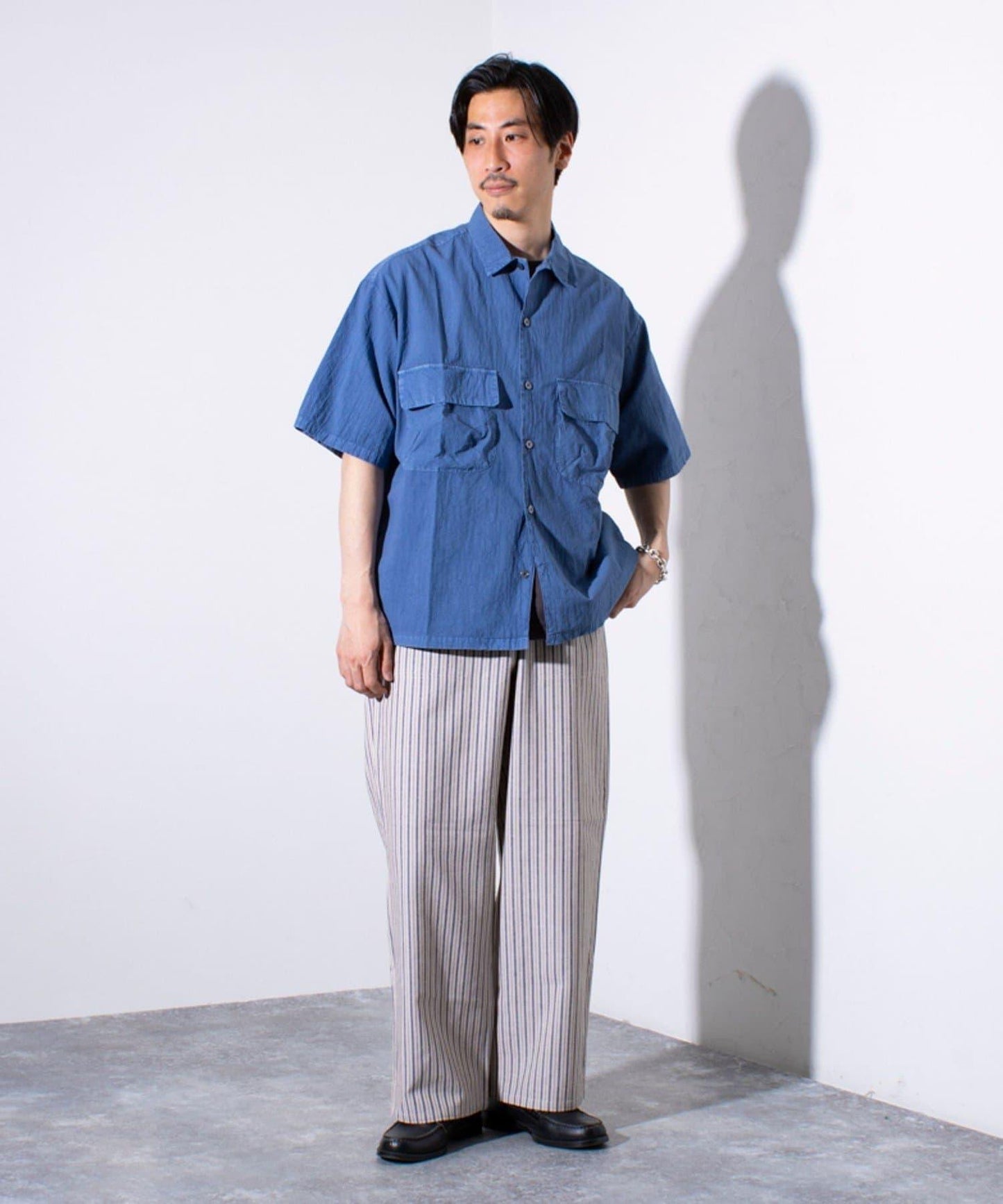 【GEVACO】棉麻材質 簡約烘焙褲（純色/條紋）