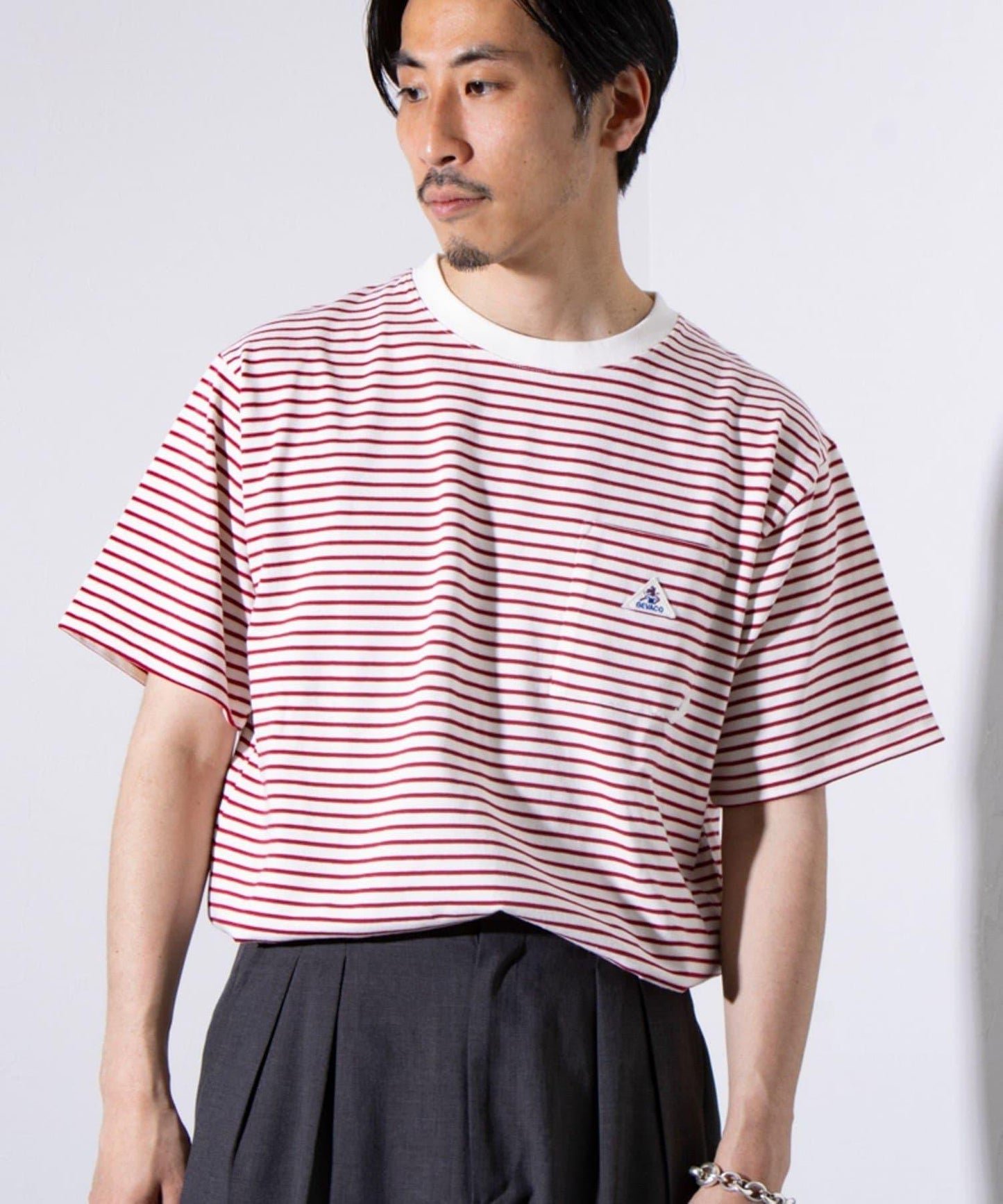 【GEVACO/蓋巴科】緊身T恤 基礎圓領 短袖T-shirt