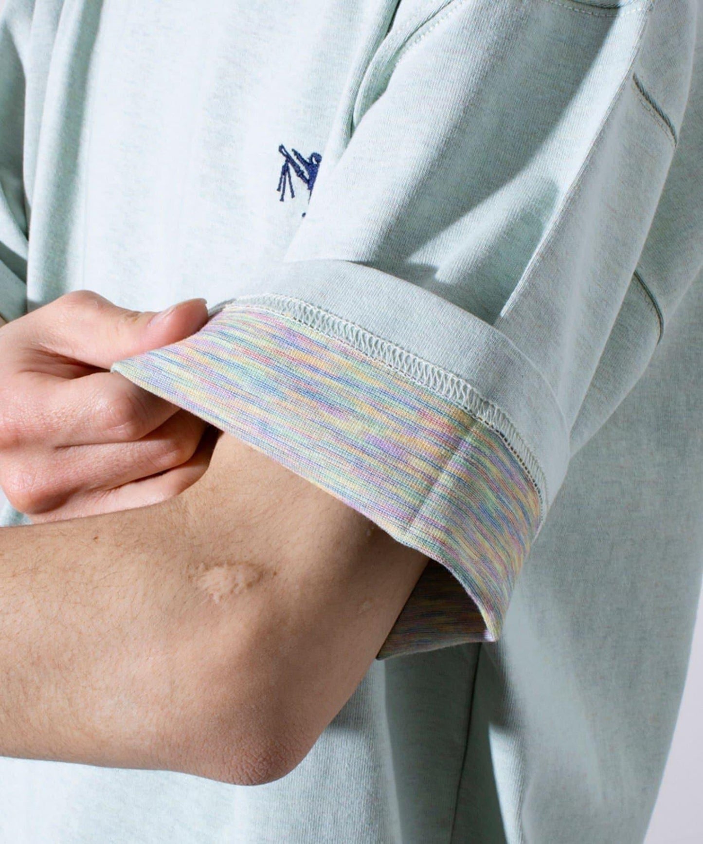 【GLOSTER】BOY BACK FANCY 內襯配色 短袖T