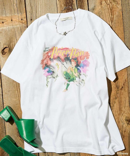 【迪士尼 〖彼得·潘〗】大字印花T恤