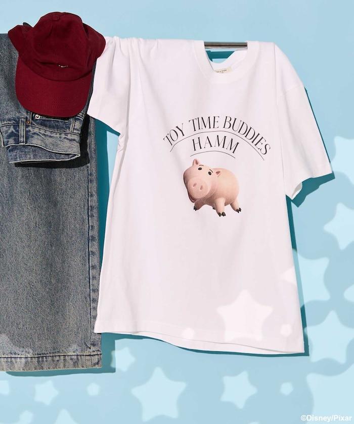 【玩具總動員】豬豬咪/前面印花T恤