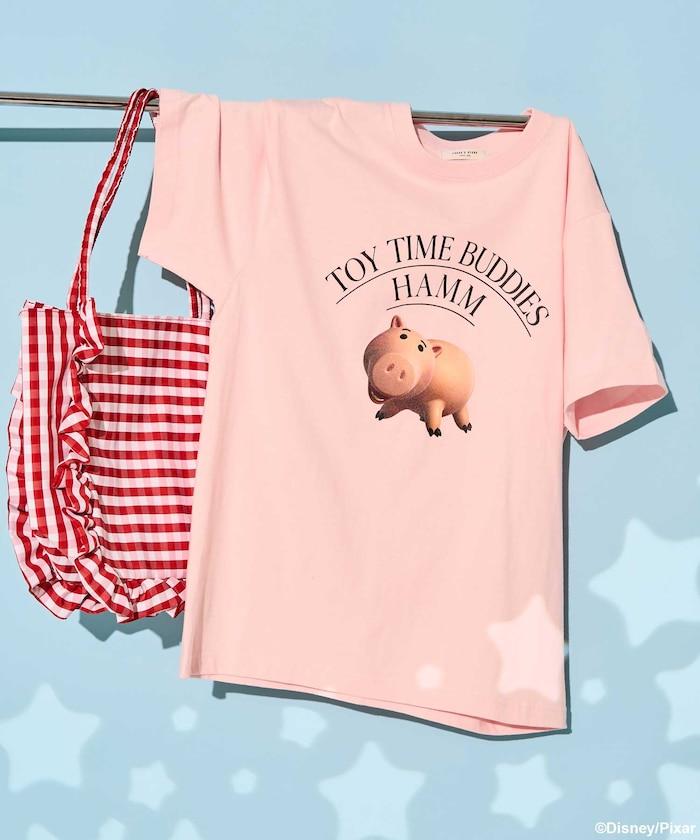 【玩具總動員】豬豬咪/前面印花T恤