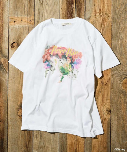 【迪士尼 〖彼得·潘〗】大字印花T恤