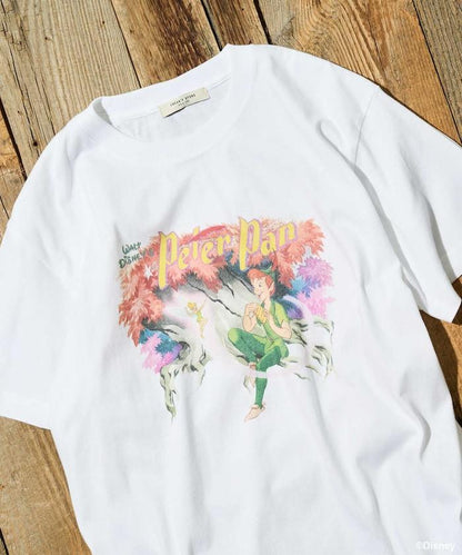 【迪士尼 〖彼得·潘〗】大字印花T恤