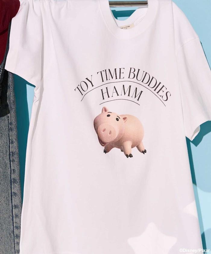 【玩具總動員】豬豬咪/前面印花T恤