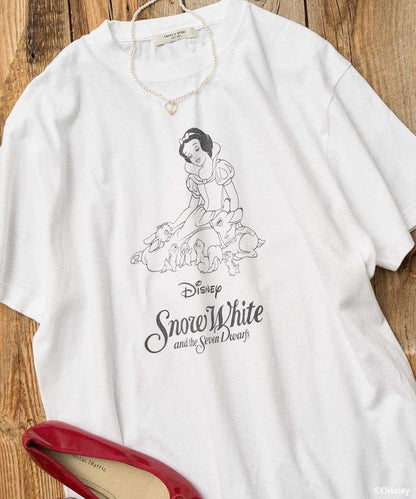 【迪士尼 白雪公主】大印花圓領T恤