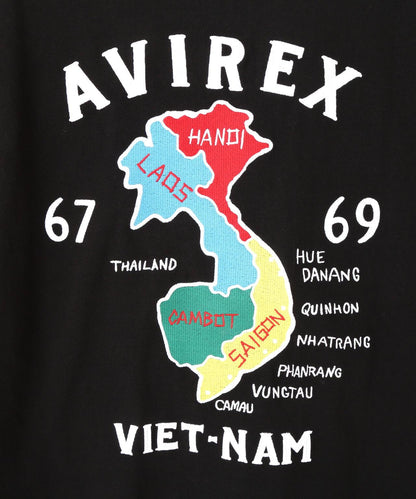 《&DEPOT限定》越南刺繡短袖T恤 / 越南 刺繡 短袖T恤 / AVIREX /
