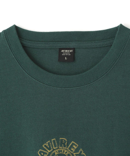 《&DEPOT限定》ONE POINT EMB T-SHIRT"VARSITY LOGO" / 單點刺繡 短袖T恤 街頭標誌