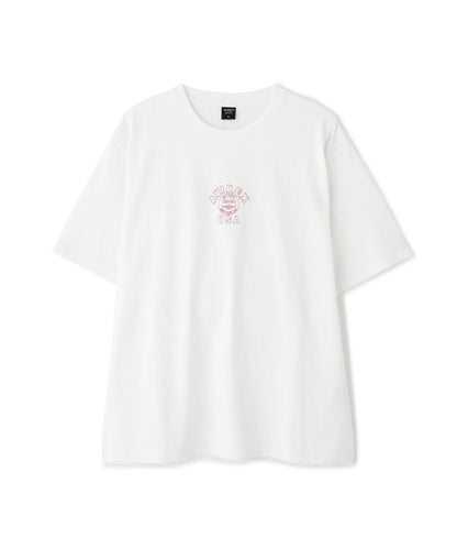 《&DEPOT限定》ONE POINT EMB T-SHIRT"VARSITY LOGO" / 單點刺繡 短袖T恤 街頭標誌