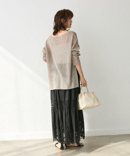 【刺繡華麗】化學蕾絲層疊裙