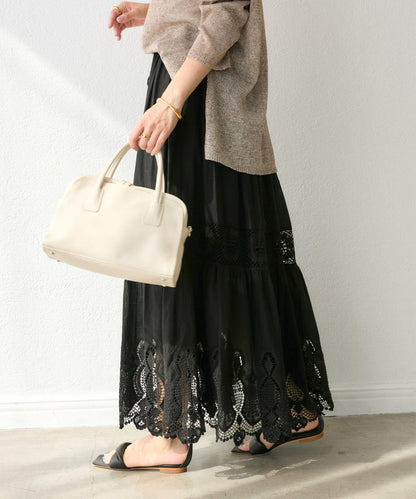 【刺繡華麗】化學蕾絲層疊裙