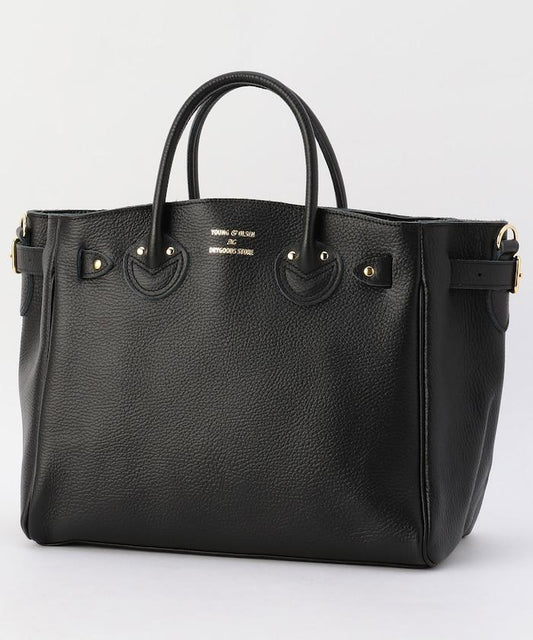 壓花皮革腰帶托特包S