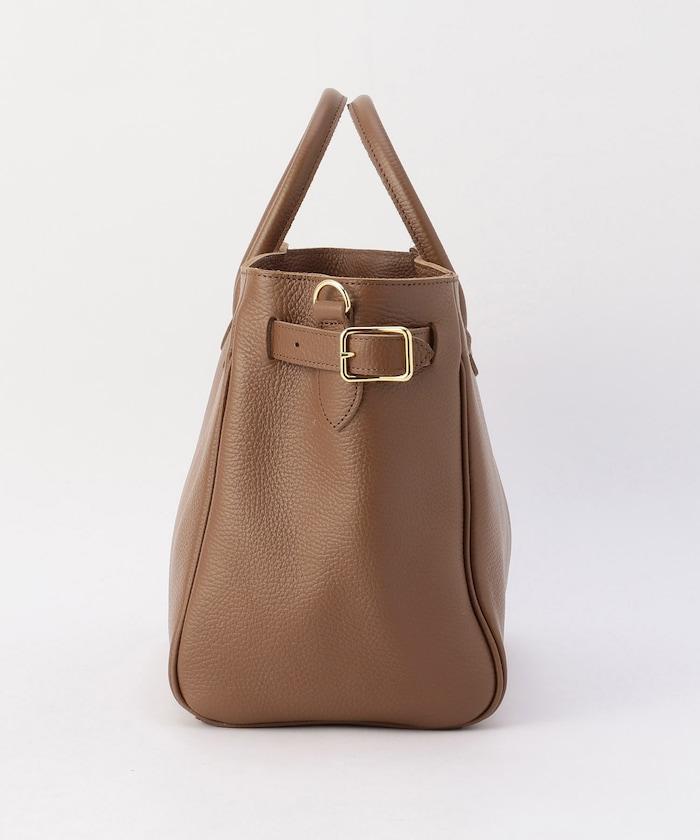 壓花皮革腰帶托特包S