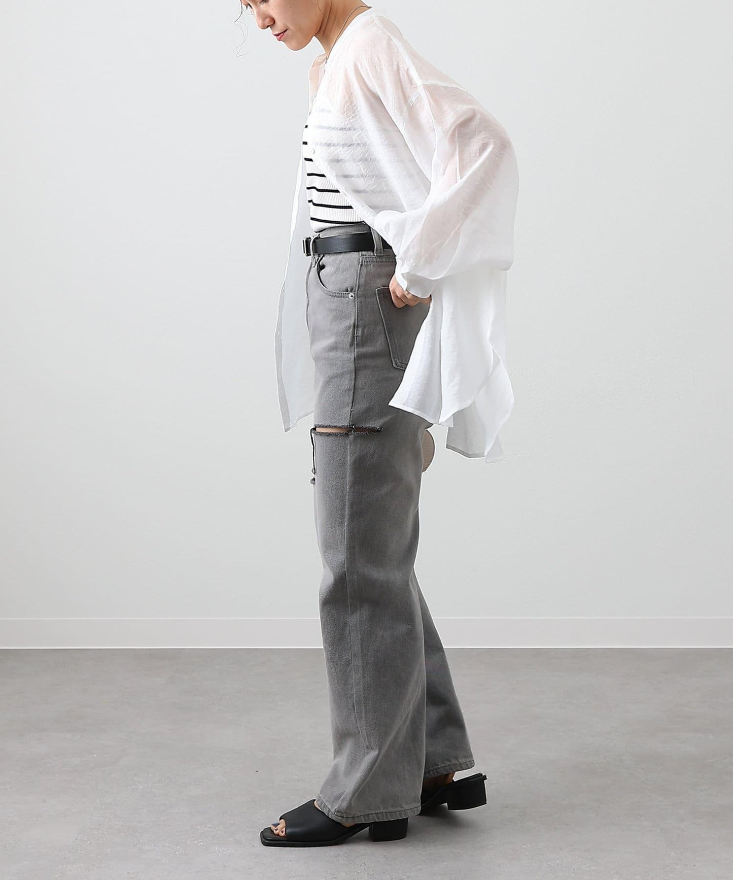 【S～L尺碼展開】破洞牛仔褲