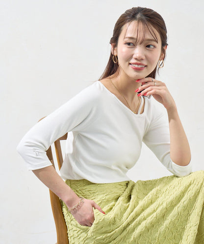 【ITAMI企劃】7分袖不對稱T恤