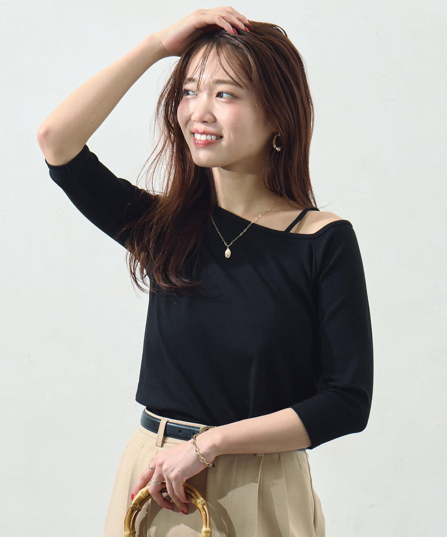 【ITAMI企劃】7分袖不對稱T恤