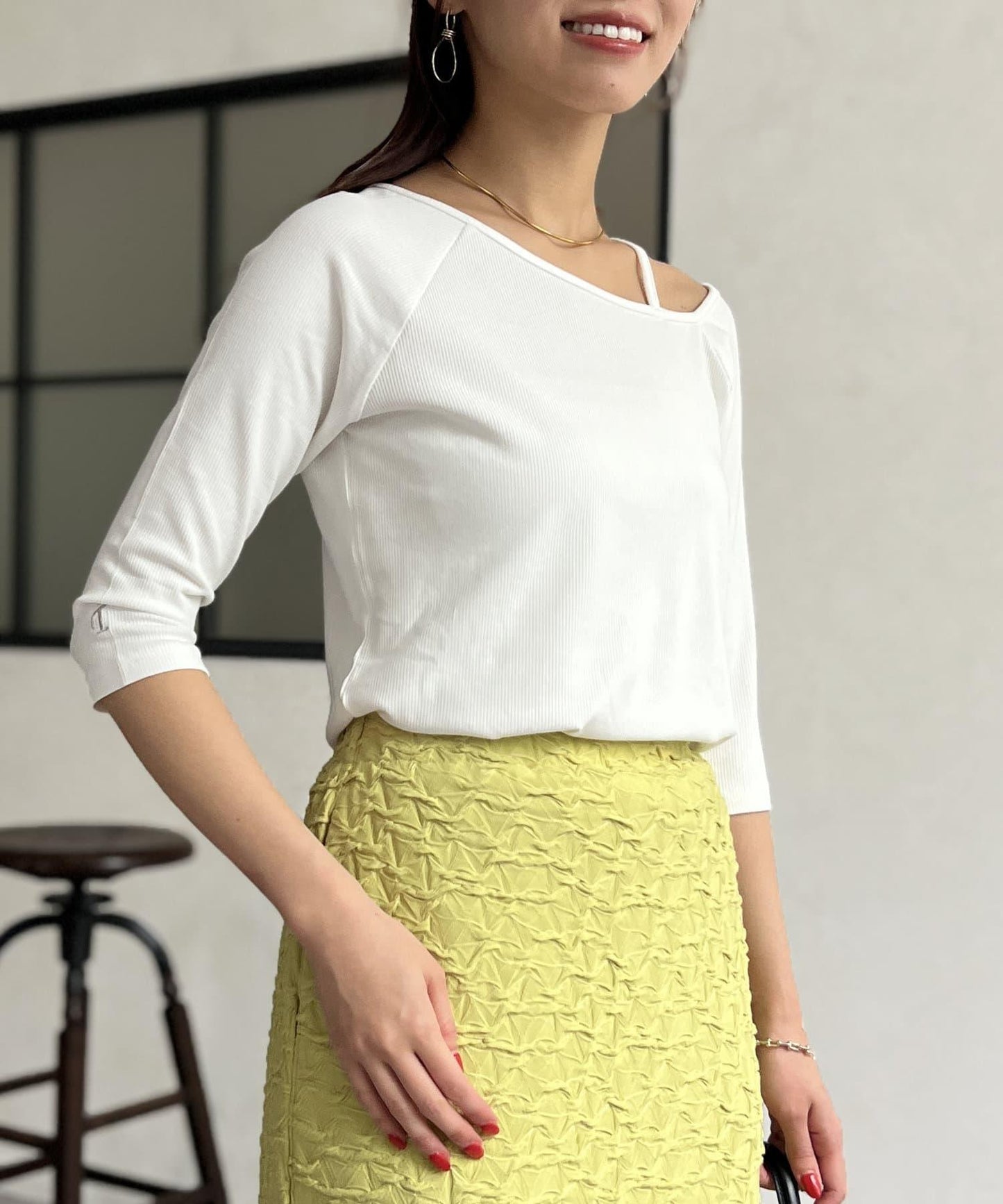 【ITAMI企劃】7分袖不對稱T恤