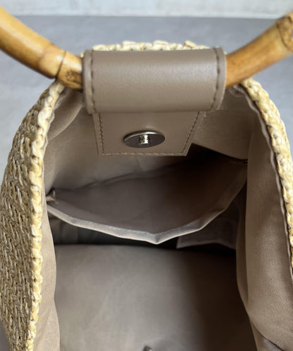 竹柄桶形手提袋