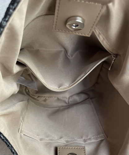 竹柄桶形手提袋