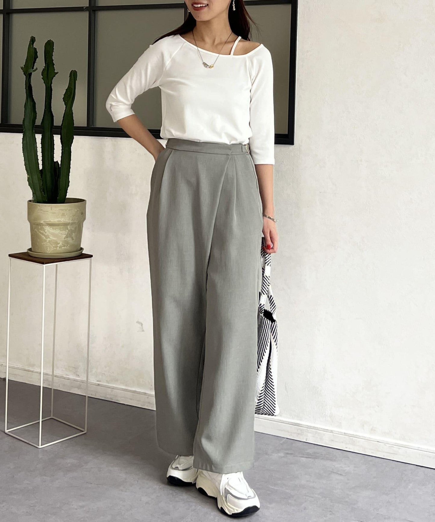 【ITAMI企劃】7分袖不對稱T恤