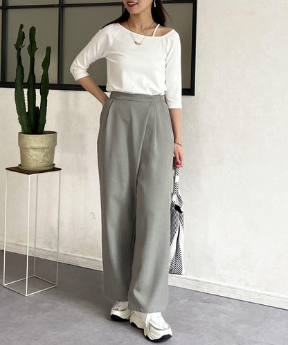 【ITAMI企劃】7分袖不對稱T恤