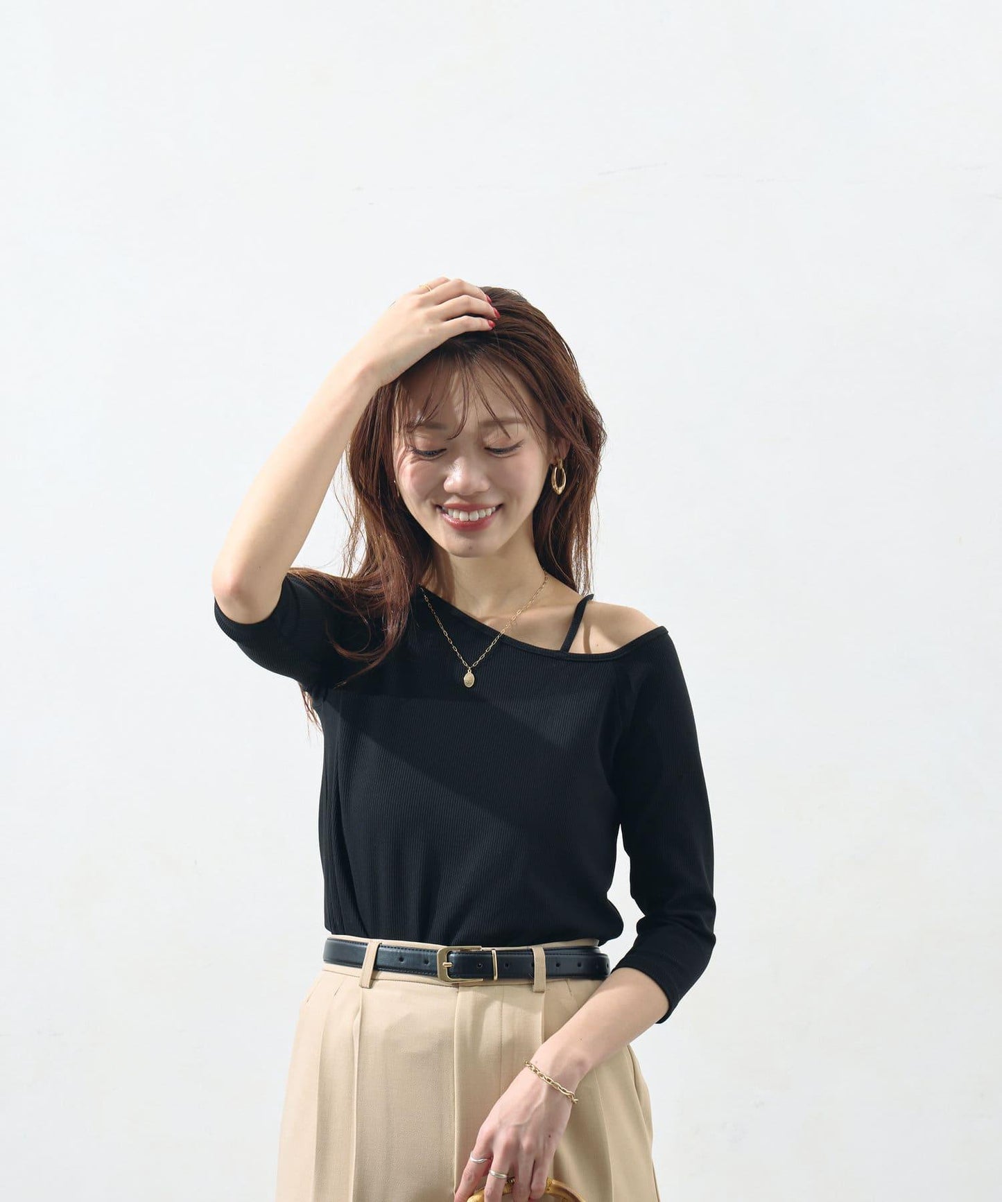 【ITAMI企劃】7分袖不對稱T恤