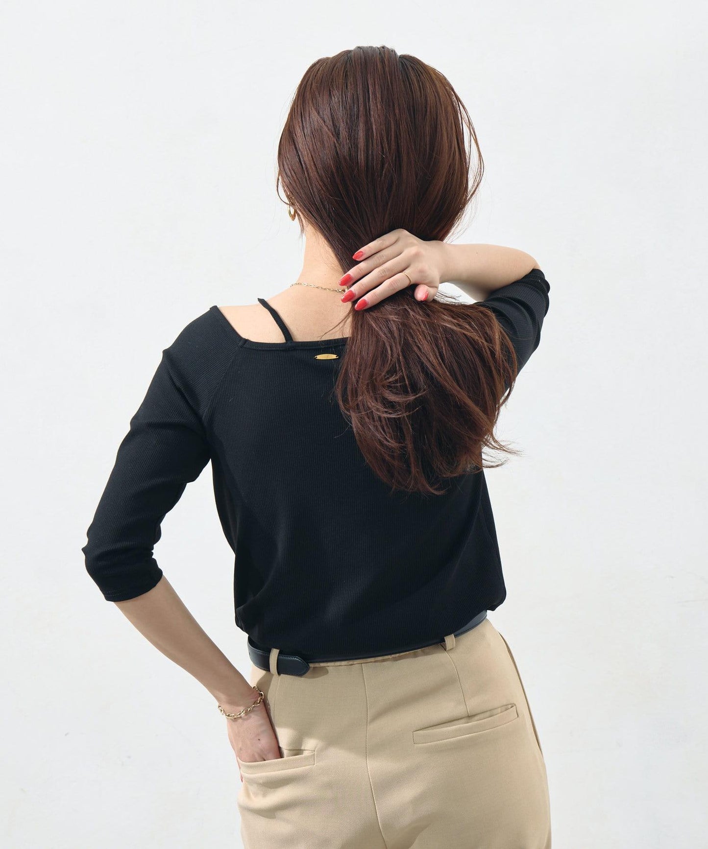 【ITAMI企劃】7分袖不對稱T恤