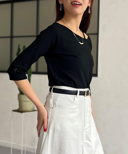 【ITAMI企劃】7分袖不對稱T恤