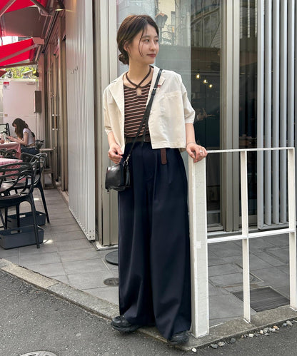 【S.L尺碼展開】短袖褶皺夾克
