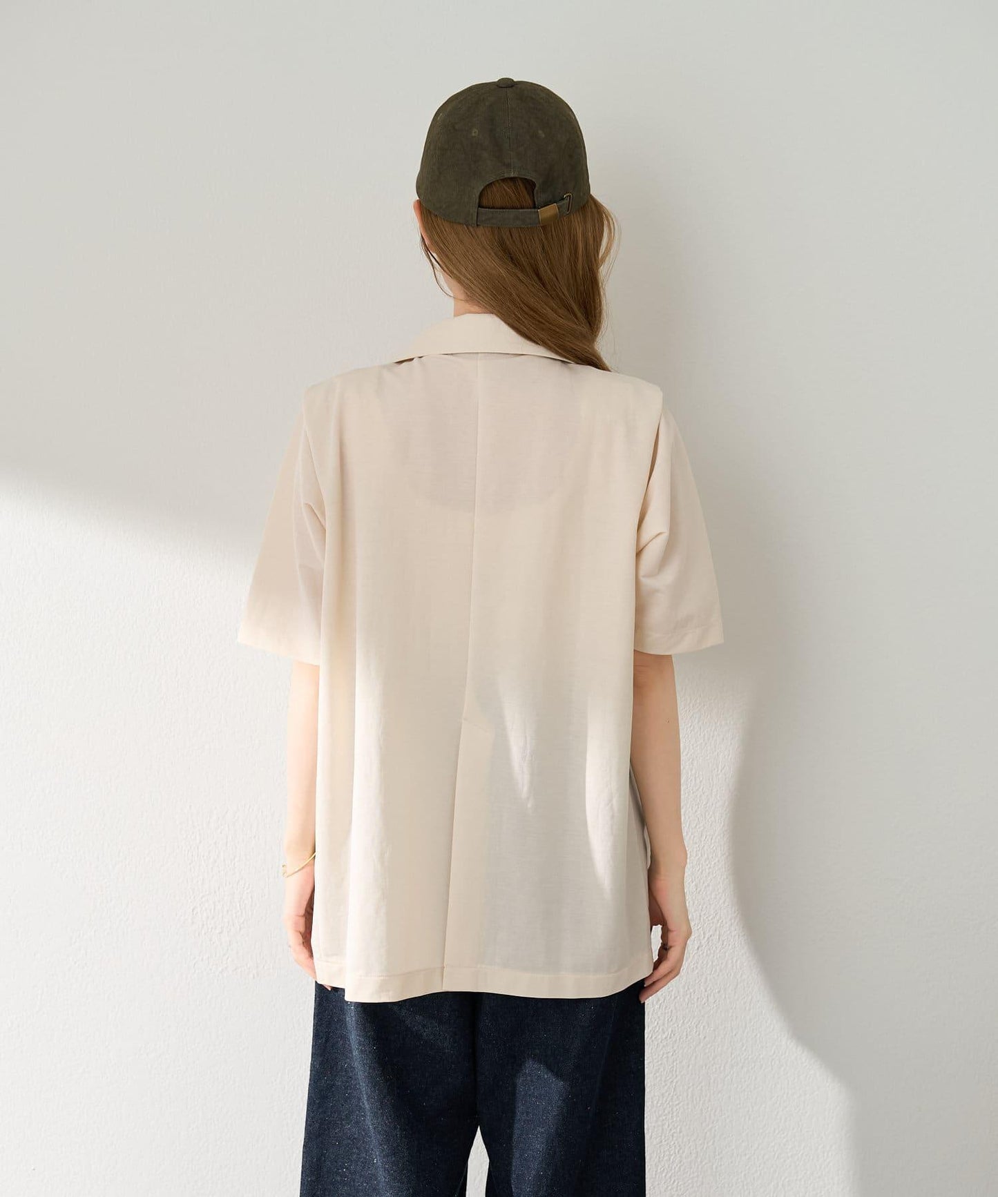 【S.L尺碼展開】短袖褶皺夾克