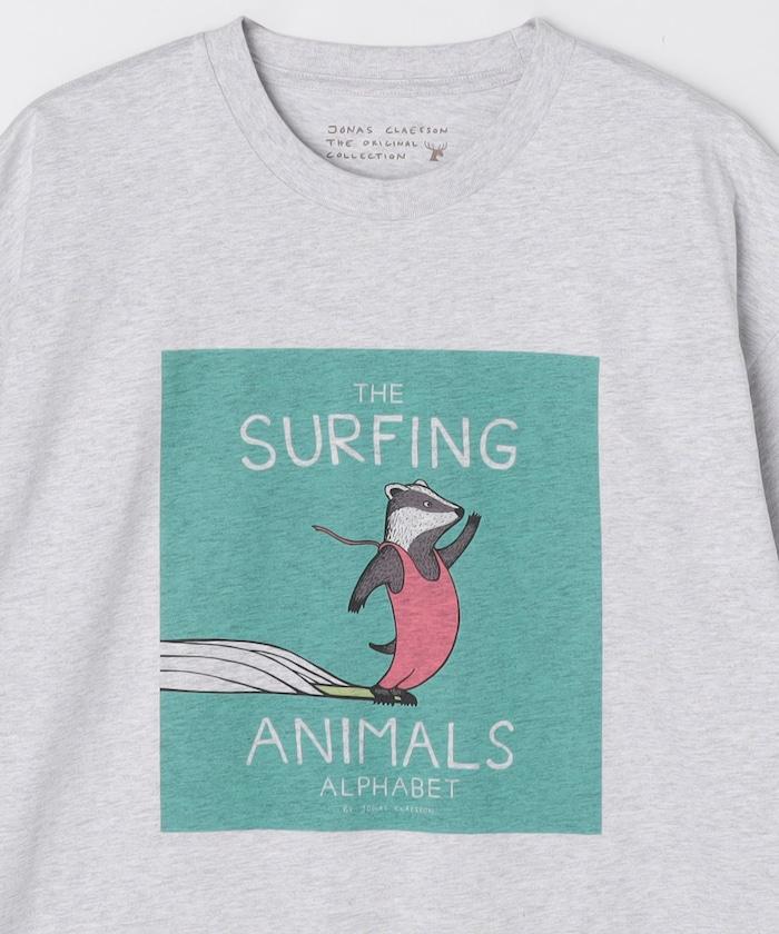 衝浪動物圖案T恤