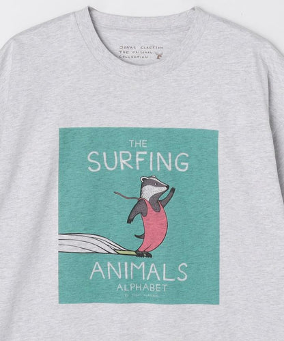 衝浪動物圖案T恤