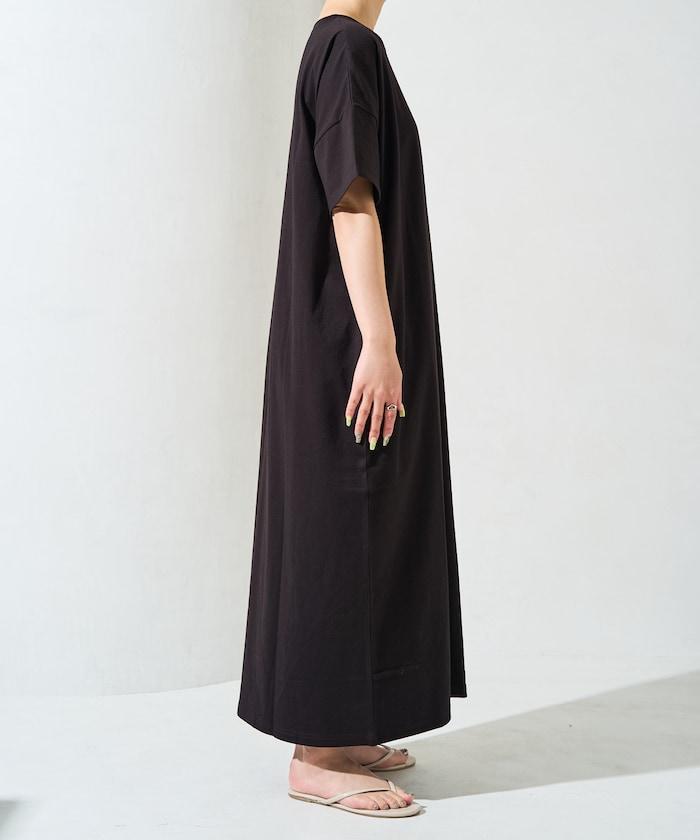 牛仔布 口袋 短袖 連衣裙【限定推出】